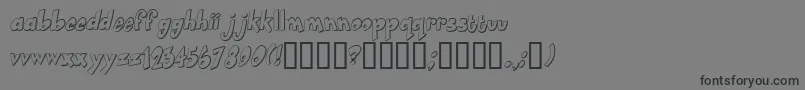 フォントSmartie – 黒い文字の灰色の背景