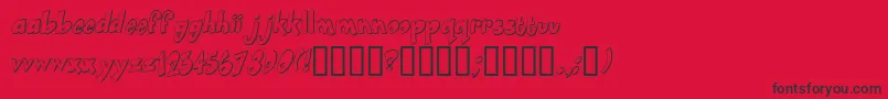 Smartie Font – Black Fonts on Red Background