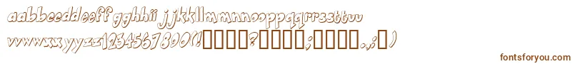 Шрифт Smartie – коричневые шрифты на белом фоне