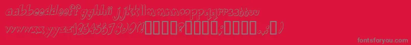 Smartie Font – Gray Fonts on Red Background