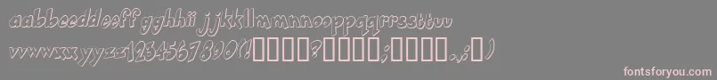 Smartie Font – Pink Fonts on Gray Background