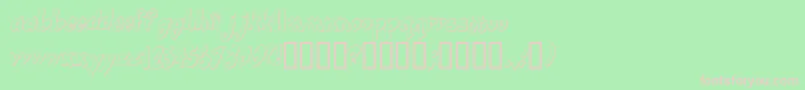 Smartie Font – Pink Fonts on Green Background