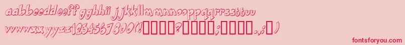 Smartie Font – Red Fonts on Pink Background