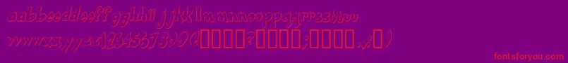 Smartie Font – Red Fonts on Purple Background