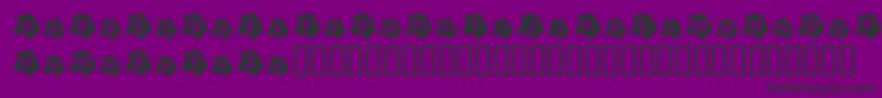 CanadianAutumn Font – Black Fonts on Purple Background