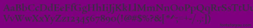 LegacySerifMdOsItcTtMed Font – Black Fonts on Purple Background