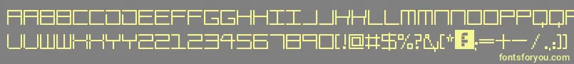 AmayaTechnicalBold Font – Yellow Fonts on Gray Background