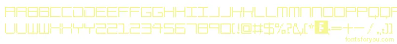 AmayaTechnicalBold Font – Yellow Fonts on White Background