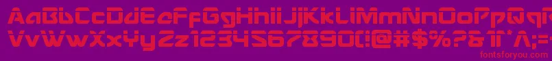 Usangellaser Font – Red Fonts on Purple Background