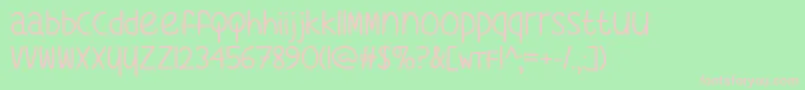 WhatsMyAgeAgainTtf Font – Pink Fonts on Green Background