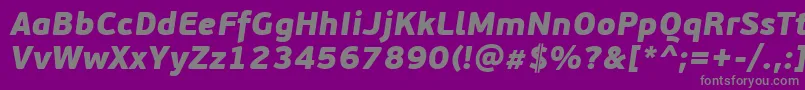 fuente PfbeausansproBlackitalic – Fuentes Grises Sobre Fondo Morado