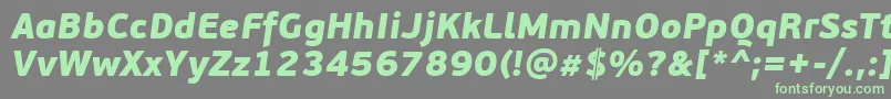 fuente PfbeausansproBlackitalic – Fuentes Verdes Sobre Fondo Gris