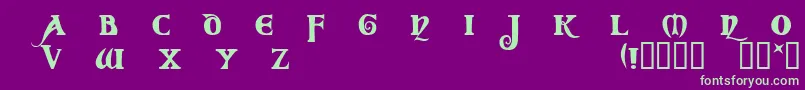 Cod Font – Green Fonts on Purple Background