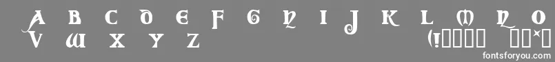 フォントCod – 灰色の背景に白い文字