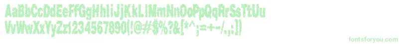 Caviarrancid-Schriftart – Grüne Schriften