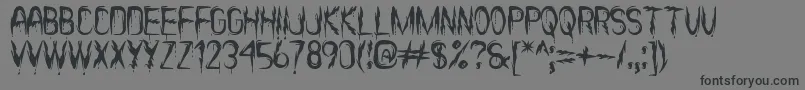 ItВґsScaryNowSt-fontti – mustat fontit harmaalla taustalla