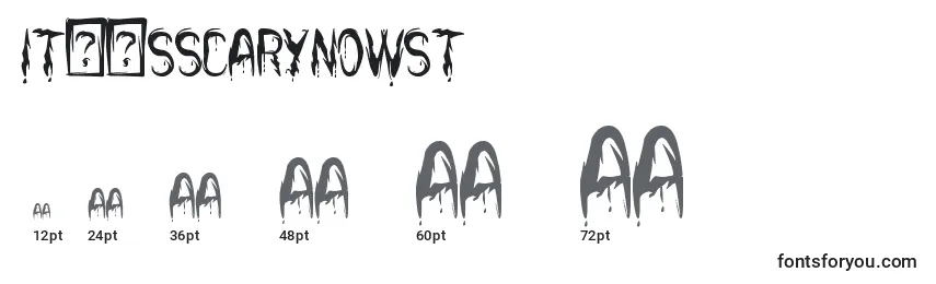 ItВґsScaryNowSt Font Sizes