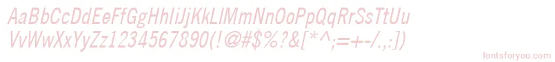 TradeGothicLtCondensedNo.18Oblique Font – Pink Fonts