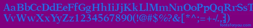 OrchidsskSemibold Font – Blue Fonts on Purple Background