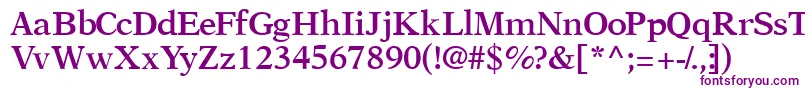 OrchidsskSemibold Font – Purple Fonts on White Background