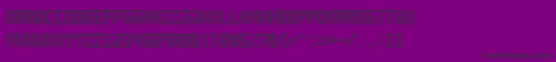 Fonte NeonPixel7 – fontes pretas em um fundo violeta