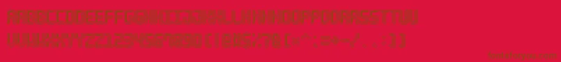 NeonPixel7 Font – Brown Fonts on Red Background
