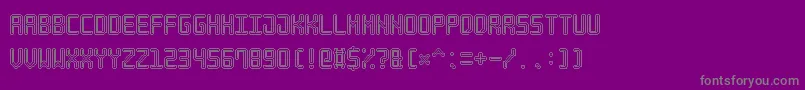 NeonPixel7 Font – Gray Fonts on Purple Background