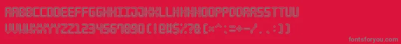 NeonPixel7 Font – Gray Fonts on Red Background