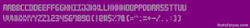 NeonPixel7 Font – Green Fonts on Purple Background