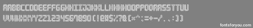 NeonPixel7 Font – White Fonts on Gray Background