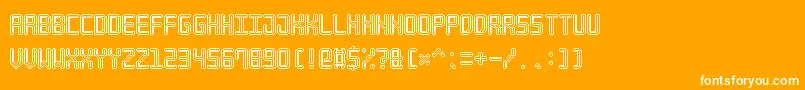 NeonPixel7 Font – White Fonts on Orange Background