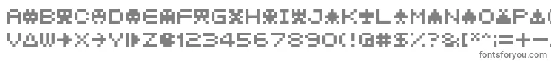 フォント04b21 – 白い背景に灰色の文字