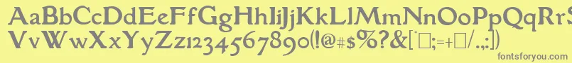 More about GranthamRoman Font GranthamRoman Font – Gray Fonts on Yellow Background
