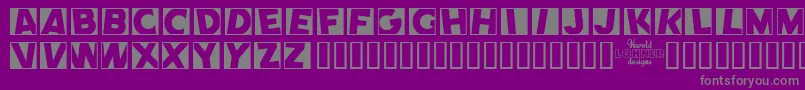 CometNegative Font – Gray Fonts on Purple Background