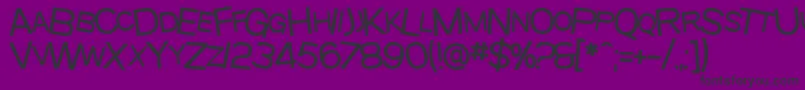 SfBeavertonScMedium Font – Black Fonts on Purple Background