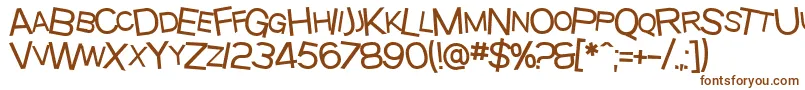 SfBeavertonScMedium Font – Brown Fonts on White Background