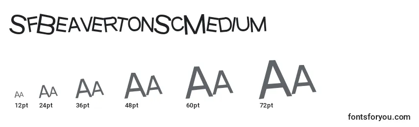 SfBeavertonScMedium Font Sizes