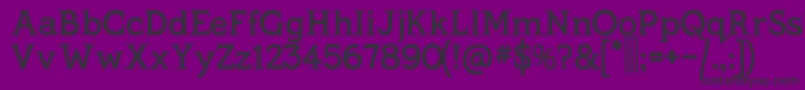 KingthingsSerifique Font – Black Fonts on Purple Background