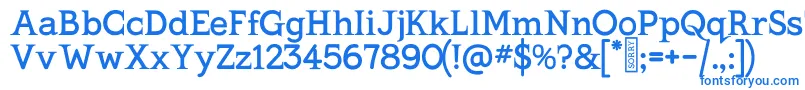 KingthingsSerifique-Schriftart – Blaue Schriften