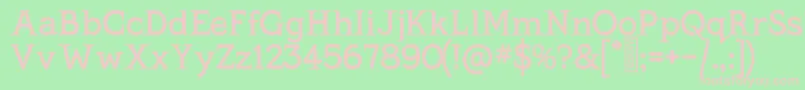 KingthingsSerifique Font – Pink Fonts on Green Background