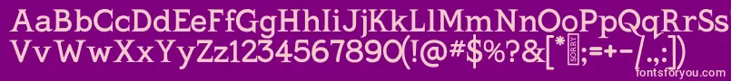 fuente KingthingsSerifique – Fuentes Rosadas Sobre Fondo Morado