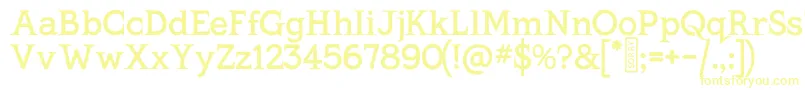Шрифт KingthingsSerifique – жёлтые шрифты