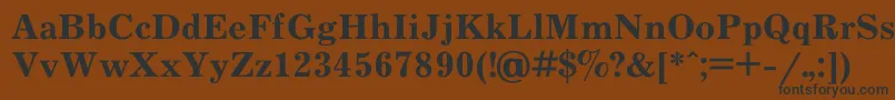 JournalBold Font – Black Fonts on Brown Background