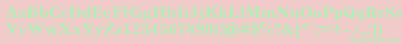 JournalBold Font – Green Fonts on Pink Background