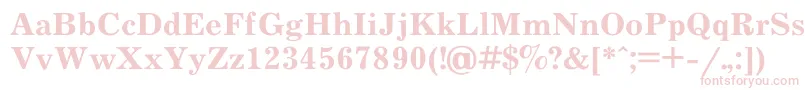 JournalBold Font – Pink Fonts on White Background