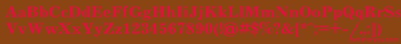 JournalBold Font – Red Fonts on Brown Background
