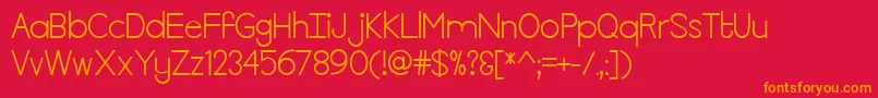 MfKillTheLights Font – Orange Fonts on Red Background