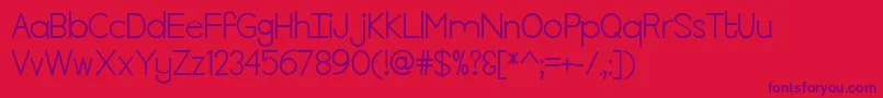 MfKillTheLights Font – Purple Fonts on Red Background