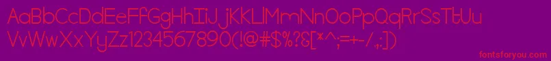 MfKillTheLights Font – Red Fonts on Purple Background