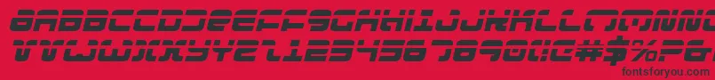 Exedoreli Font – Black Fonts on Red Background